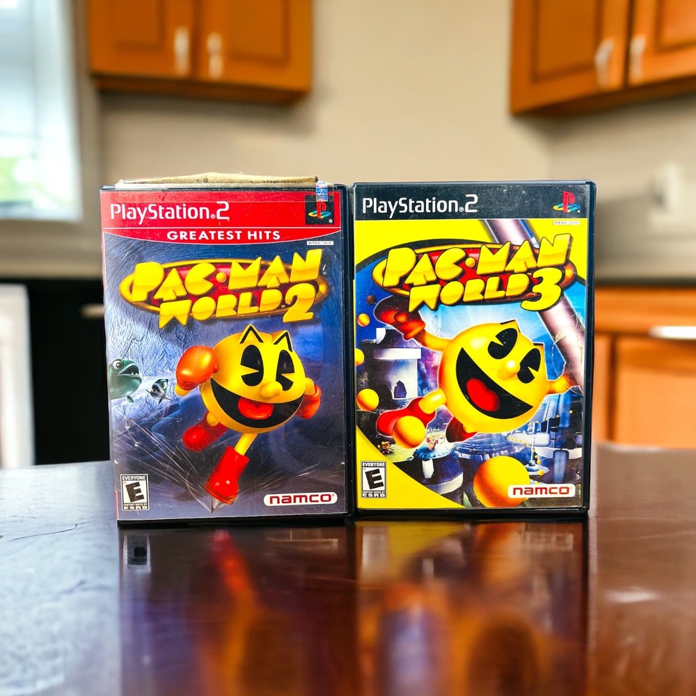 Pac-Man World 2 & 3 PS2 (Sony PlayStation 2, 2002) retro/vintage video gamec